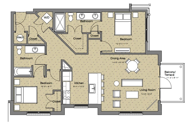 Floorplan - The Easley at UC
