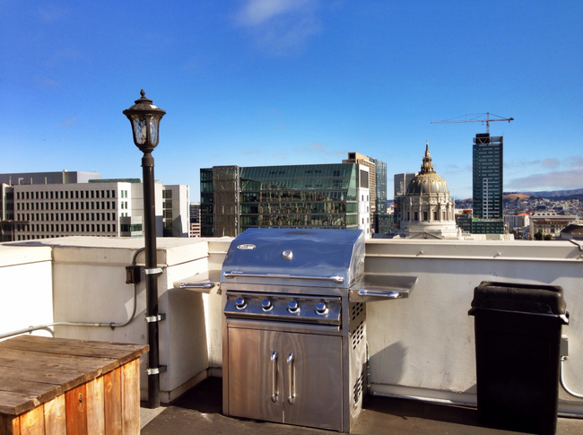 Rooftop deck grill - 750 Van Ness Ave