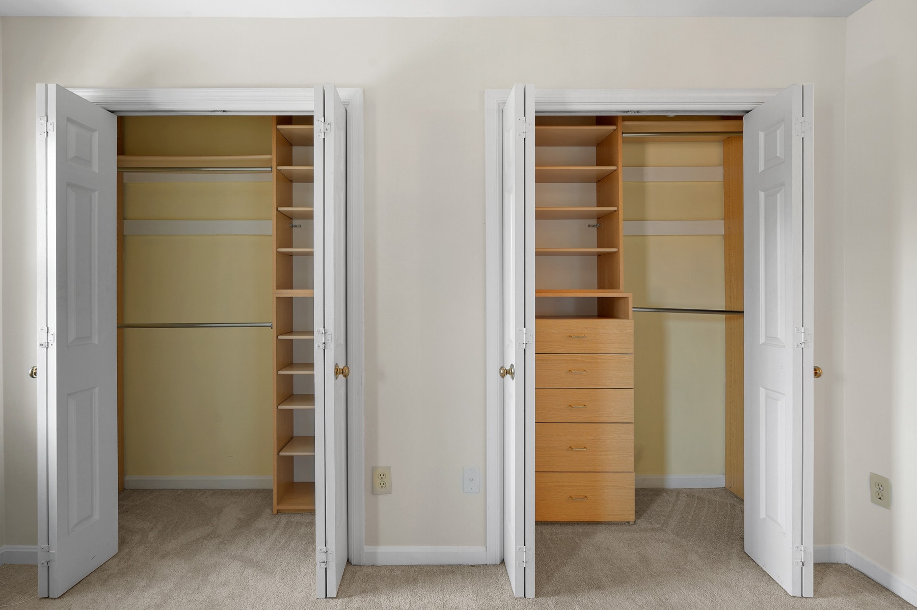 Interior of Primary bedroom custom closets - 1140 N Taylor St