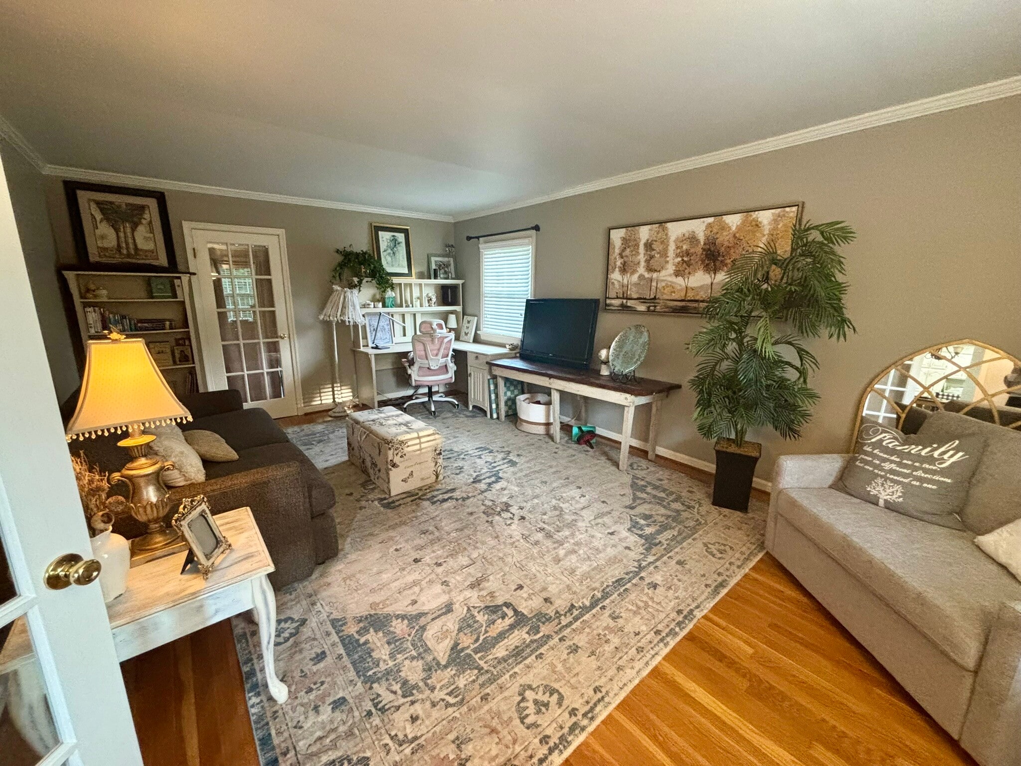 Living Room with Private Office - 1101 Swissvale Pl