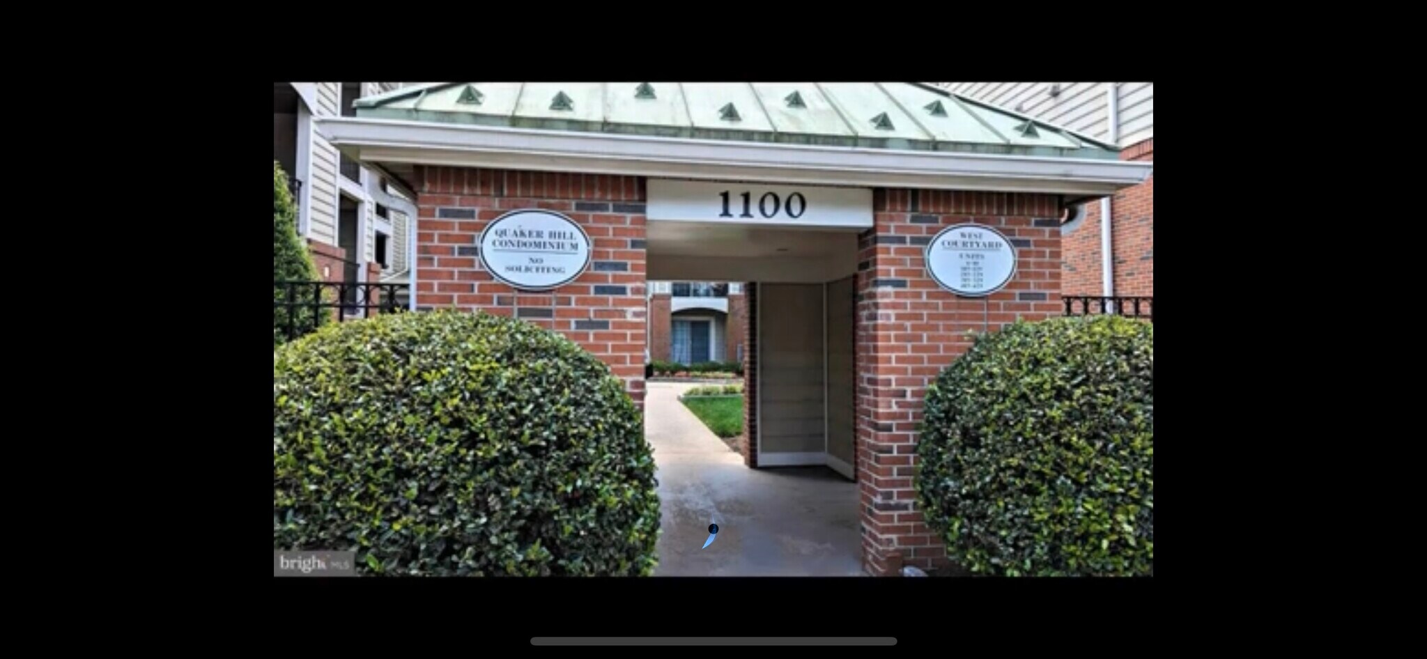 Condo Entrance - 1100 Quaker Hill Dr