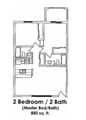 2BR/2BA - University Park