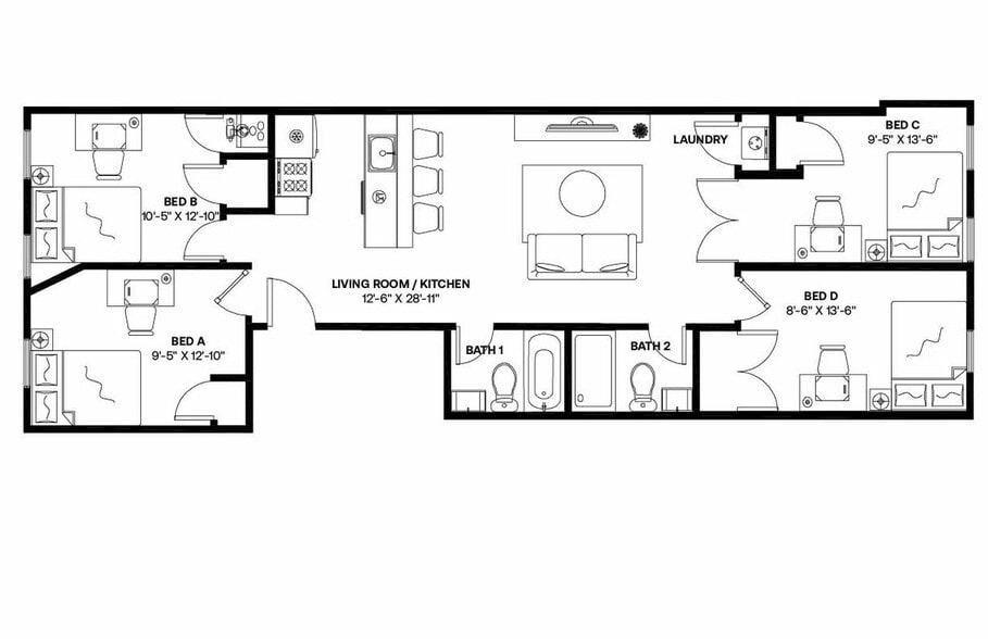 Building Photo - Room in Shared 4 bed/2 bath home