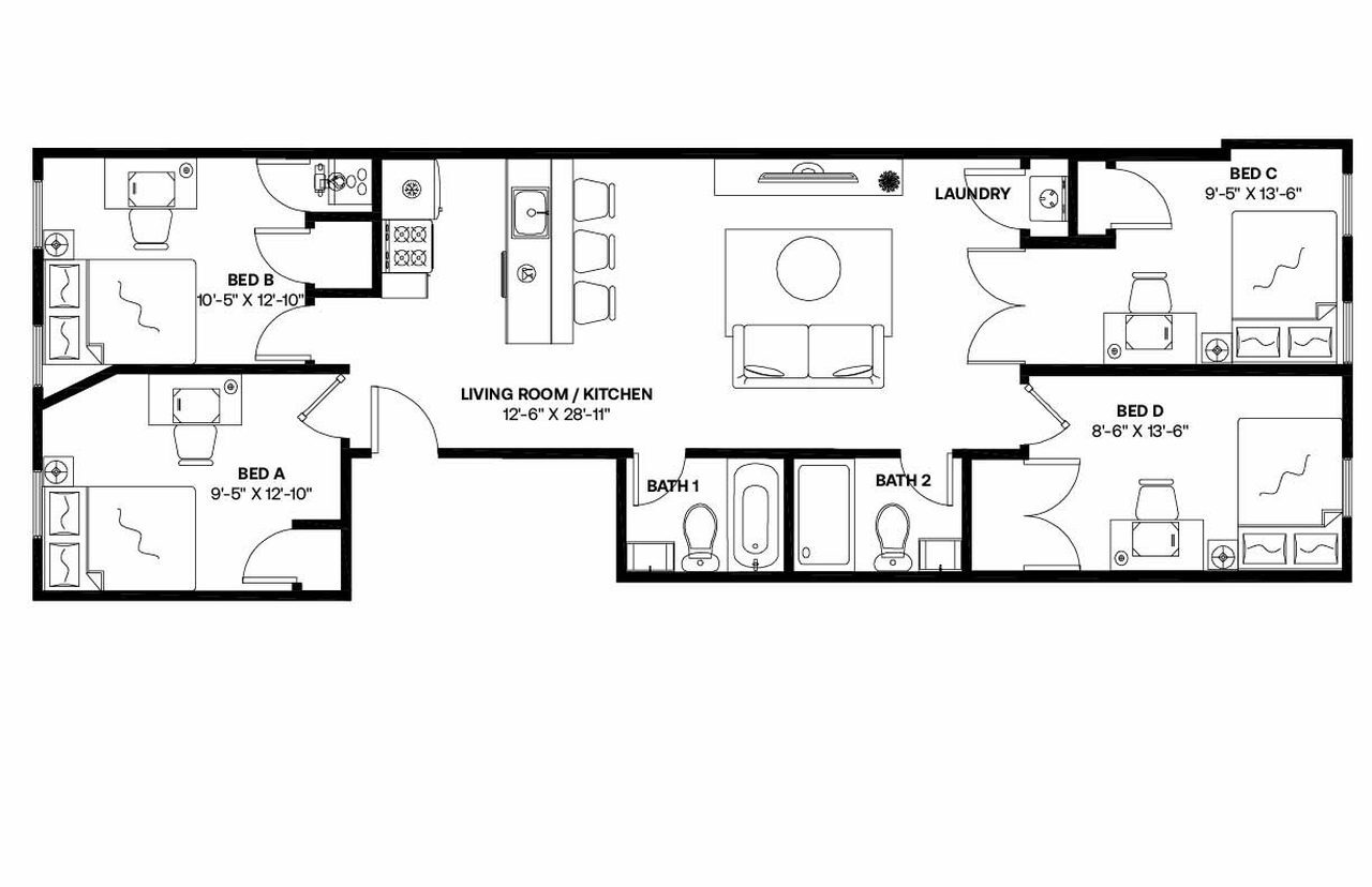 Building Photo - Room in Shared 4 bed/2 bath home