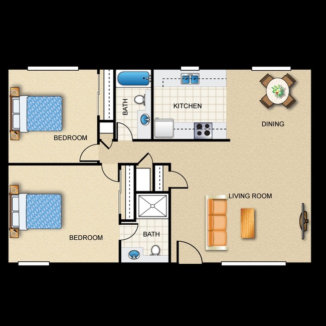 PLAN I - Five Coves Apartment Homes