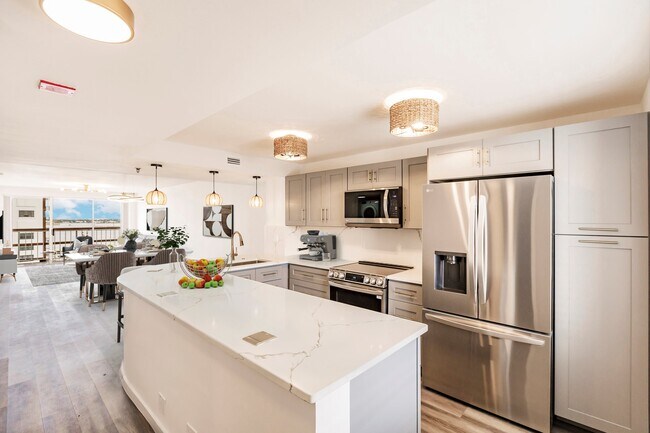 Kitchen Staged - 3901 S Flagler Dr