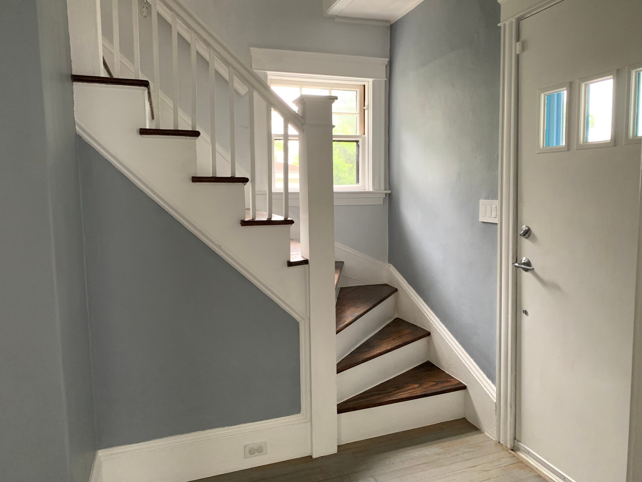 Going upstairs - 34 Blodgett Ave