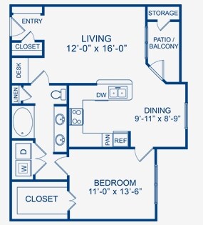 1BR/1BA - Camden Amber Oaks