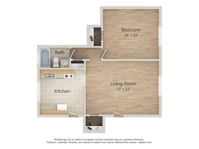 Floorplan - Cameron Court Apartments