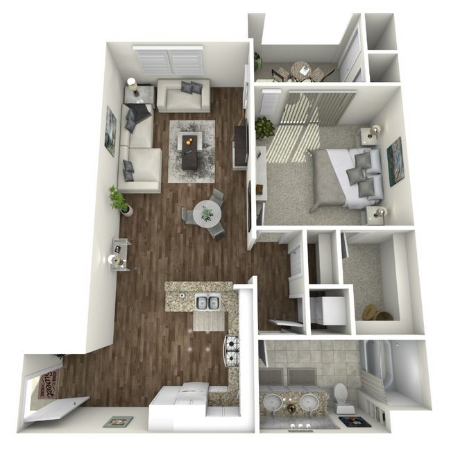 Floorplan - Paseos At Magnolia Luxury Apartments Homes