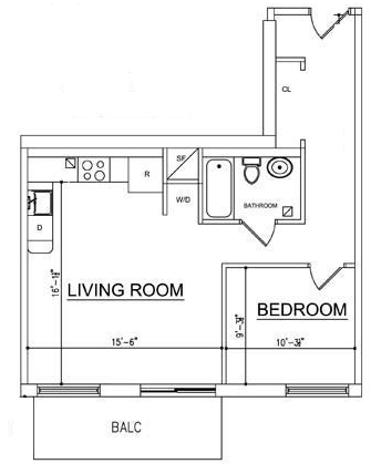 1BR/1BA - Ocean Blue