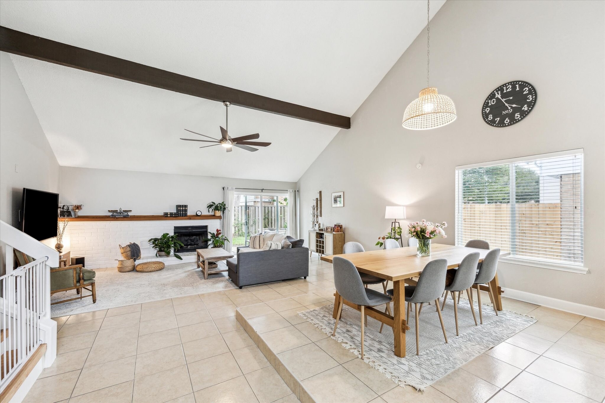 Open floor plan dining and living spaces - 13511 Windchase Ct