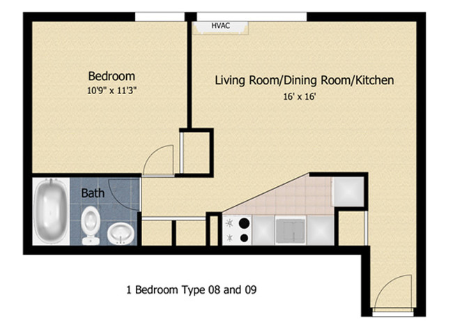 Floorplan - Tabco Towers Senior Housing