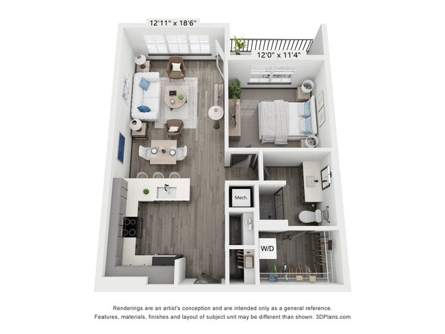 Floorplan - North End Apartments