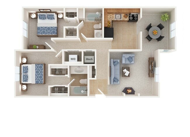 Floorplan - West Woods Apartments