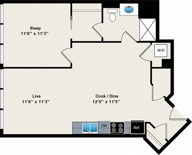 Floorplan - Reside on Green Street