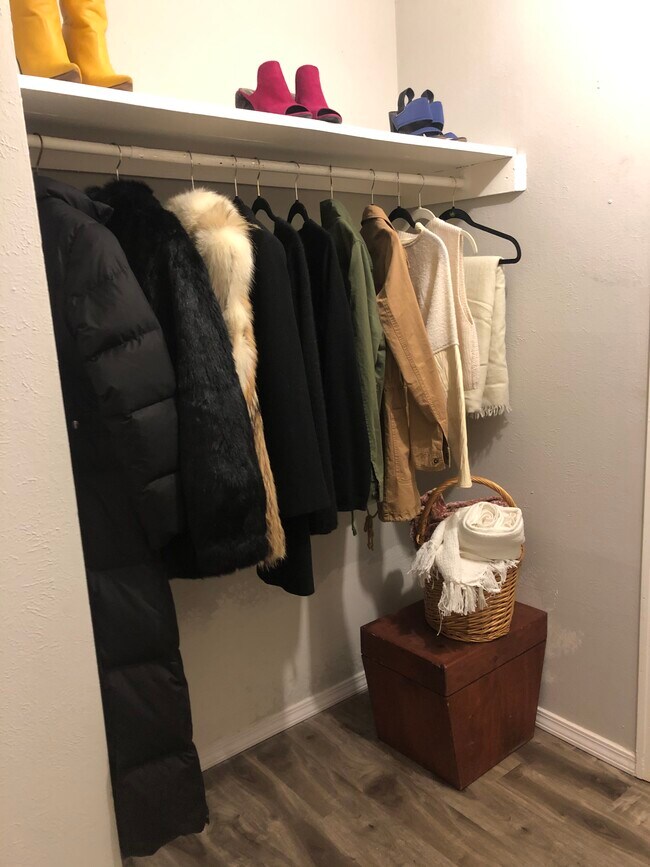 New laminate flooring in closet - 2710 Douglas Ave