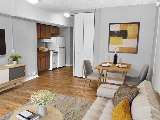 Studio (virtually staged) - The Palisades at Logan Circle