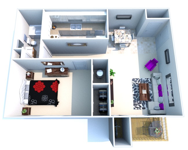 Floorplan - Oakwood Apartments