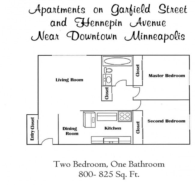 2BR/1BA - Hennepin Apartments