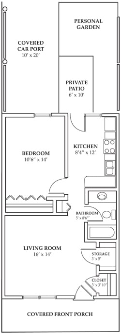 1BR/1BA - Forest Meadows Villas / 55 & Older Community