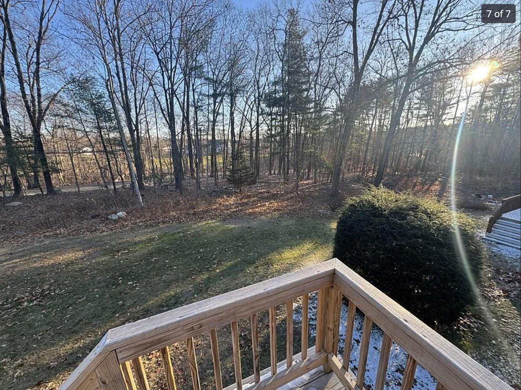 Yard view in the fall - 713 Haverhill Rd