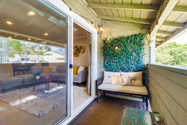 This cozy balcony might be your next favorite spot to unwind after a busy day - 524 Telegraph Canyon Rd