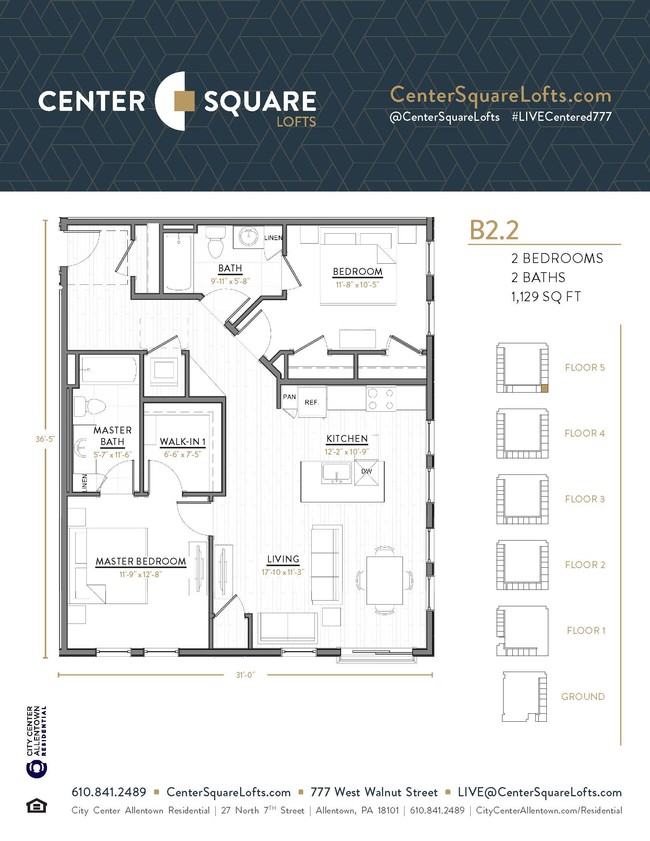 Floorplan - Center Square Lofts West