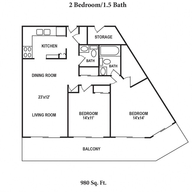 Floorplan - Indian Lookout Apartments