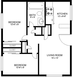 Floorplan - 353 Campus Apartments