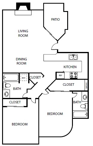 Floorplan - Lake Village West Apartments