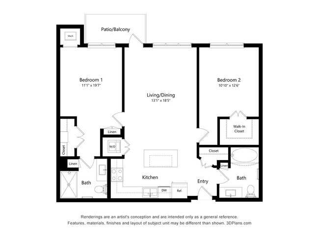 Floorplan - The Oasis at Twin Lakes