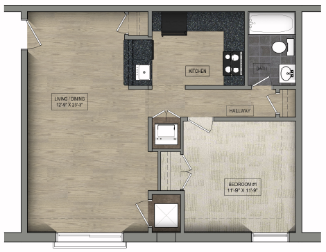 Floorplan - Parkway Overlook Apartments