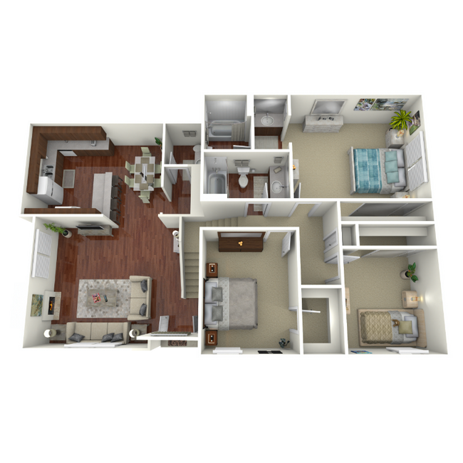 PlanA_1450-Scene_1_62298.png - Ridgewood Village Apartment Homes