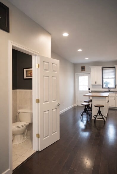 1st floor half bath off kitchen - 1623 Swain St