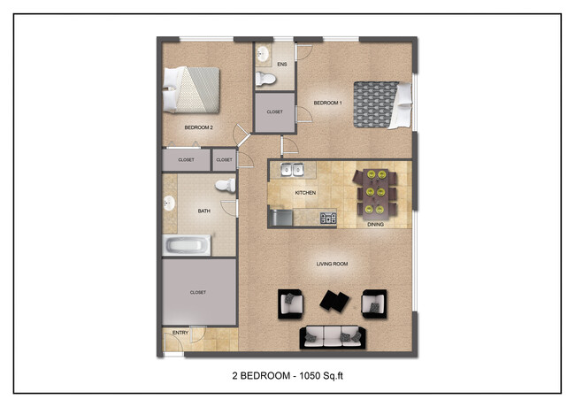 Floorplan - Grand Place Apartments | 1788