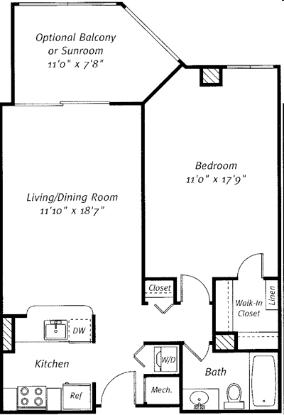 1BR/1BA - West View at Ballston Metro