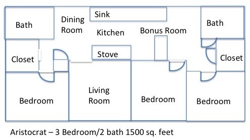 Floorplan - Aristocrat Apartments