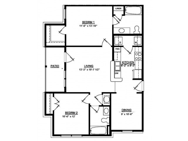 2 BDR 2 Bath 60 Crest - Alton Place Apartments