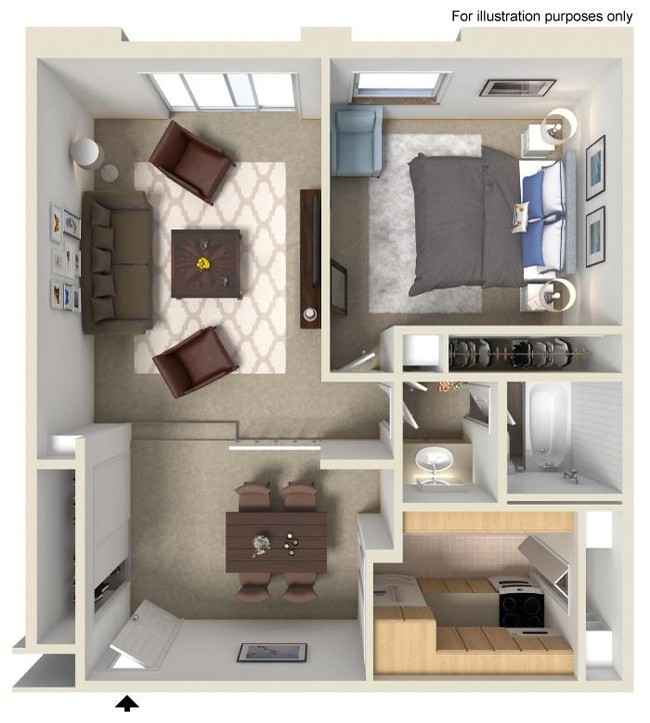 Floorplan - Serafino Square Luxury Apartments