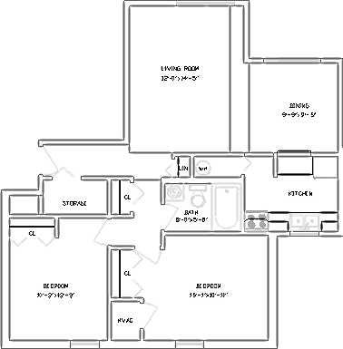 Floorplan - Oakridge Village Apartments