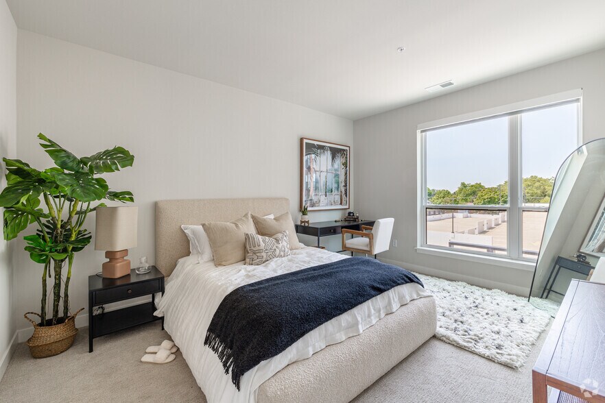 1BR, 1BA - 770SF - Bedroom - The Dawson