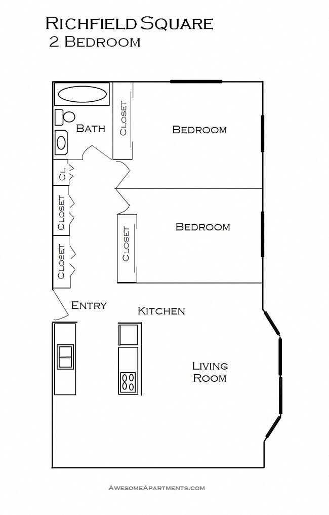 Floorplan - Richfield Square Apartments