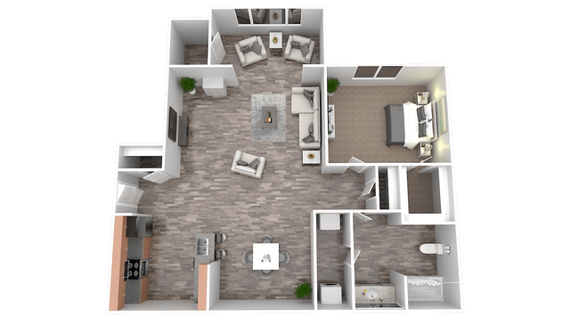 Floorplan - Preston Run Apartments