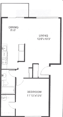 1BR/1BA - Stafford Court Apartments