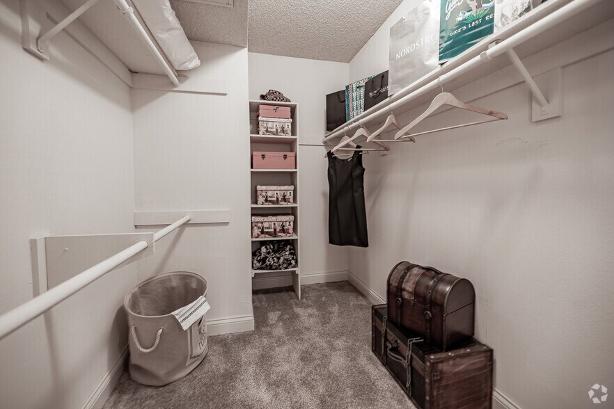 1BR, 1BA - 720SF - Closet - Pinecreek Village Apartments