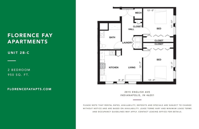 Floorplan - Florence Fay School Senior Apartments