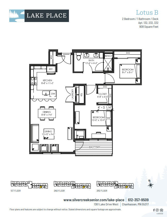 Floorplan - Lake Place 55+ Active Adult