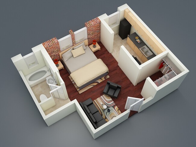 Floorplan - Brookmore Apartments