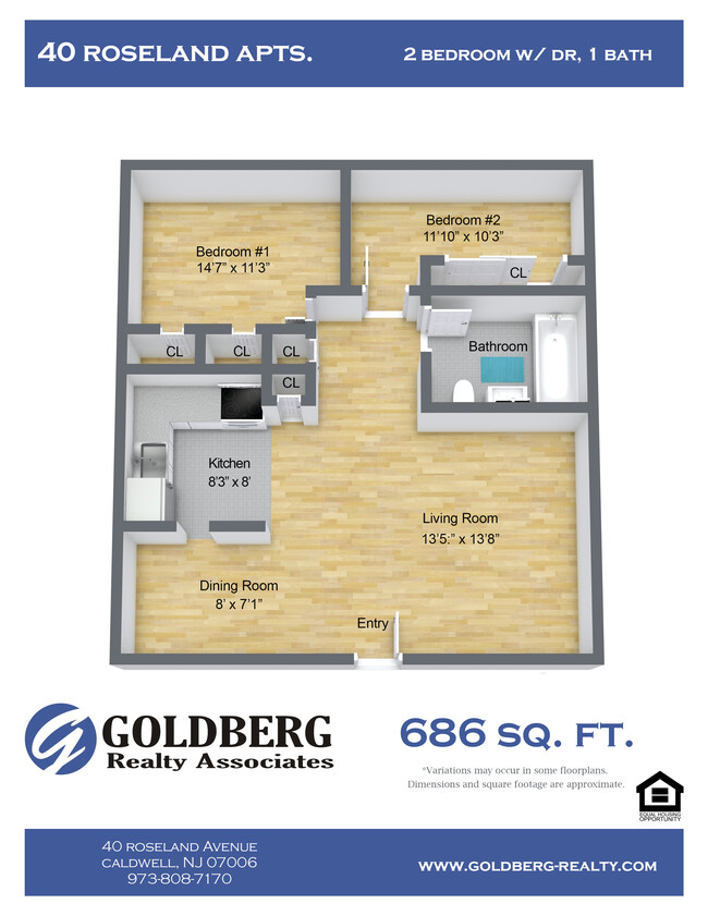 Floorplan - 40 Roseland Avenue